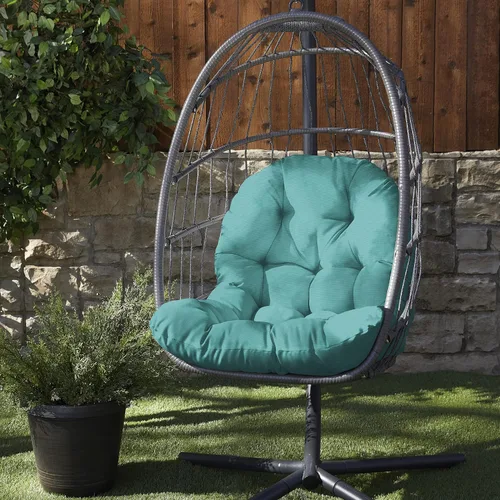 Vista 10 de Mozaic Home Cojín para Silla de Huevo Verde Manzana 44 x 27 x 4 pulgadas