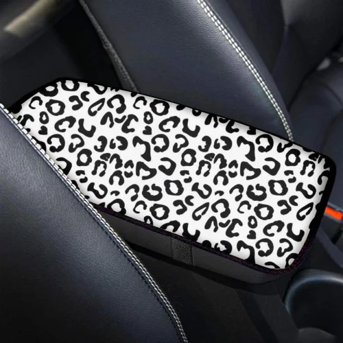 Vista 10 de Accesorios interiores de lunares Funda protectora universal para reposabrazos de consola central Protector de vehículo suave y cómodo