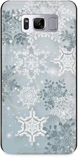 Vista 17 de Inspired Cases - Funda con textura 3D para iPhone Xs Max - Funda protectora de goma para iPhone Xs Max de Apple - Copos de nieve de invierno