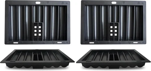 Vista 7 de Yuanhe Poker Chip Tray Holder - Blackjack Casino Poker Mesa Dealer Chips Rack Inserto