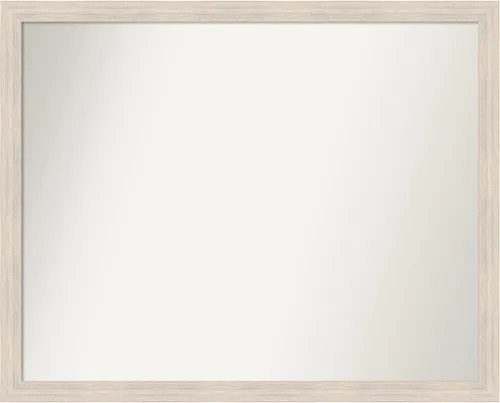 Vista 302 de Amanti Art Espejo personalizado, espejo de baño estrecho Alexandria White Wash, espejo de pared o espejo de tocador de baño sobre el fregadero