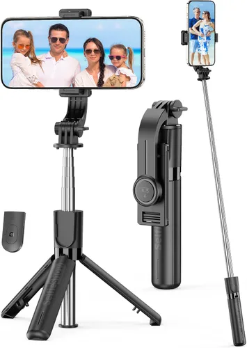Vista 10 de Trípode de teléfono Selfie Stick de aleación de aluminio de 62 pulgadas con control remoto inalámbrico compatible con iPhone 17 16 15 14 13 pro Xs