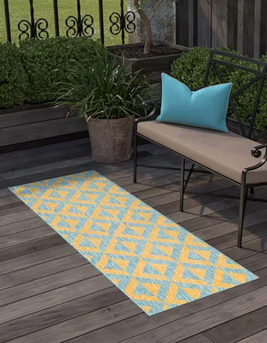 Vista 42 de Unique Loom Jill Zarin Outdoor Collection - Alfombra rectangular (2 pies 2 pulgadas x 3 pies 1 pulgadas, rectangular, beige y marrón)