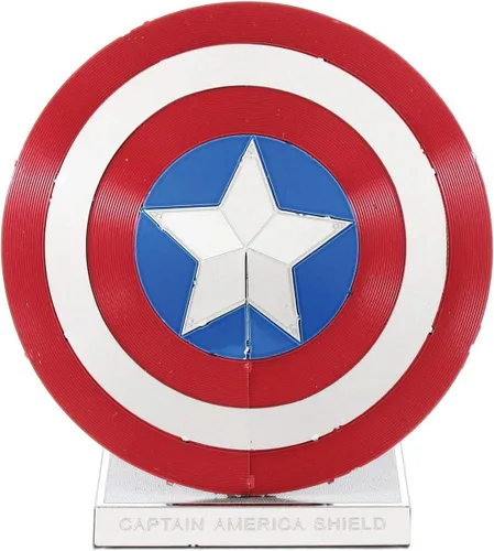 Vista 3 de Metal Earth Fascinations - Juego de 4 modelos de metal 3D Marvel Avengers - Guantelete infinito - Stormbreaker - Thor Hammer - Escudo de América
