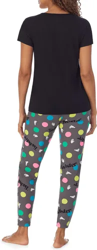 Vista 3 de Hasbro Twister - Conjunto de pijama de manga corta para mujer