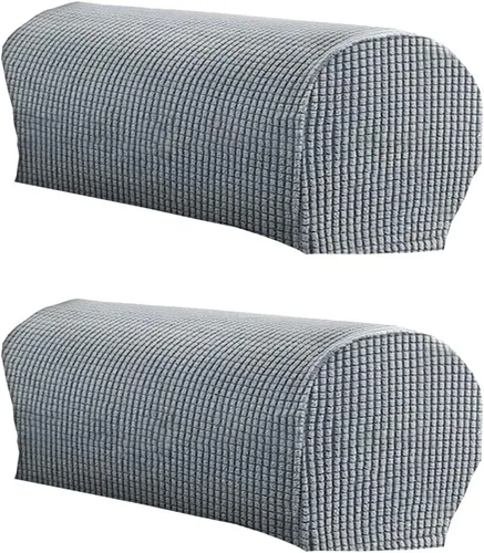 Vista 11 de LINGXIYA Funda de Reposabrazos de Terciopelo Suave y Elástico, Fundas para Reposabrazos de Sillas/Sofas, Fundas para Brazos de Sofá, Protector