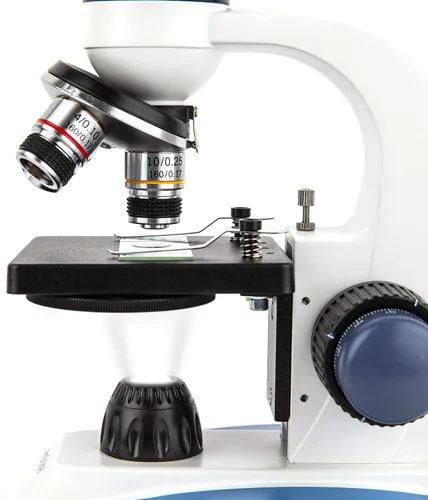 Vista 4 de AmScope M158C Microscopio compuesto monocular con visores WF10 x y Wf25 X