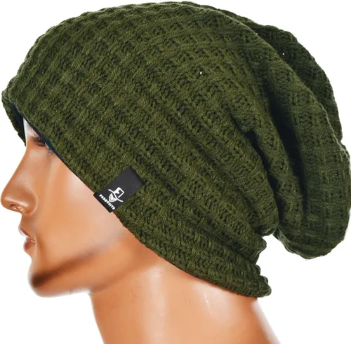 Vista 2 de VECRY Gorro holgado de punto de ganchillo para hombre para verano e invierno