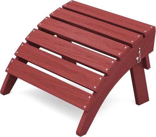 Vista 12 de KINGYES Otomana Adirondack plegable para silla Adirondack, Aruba