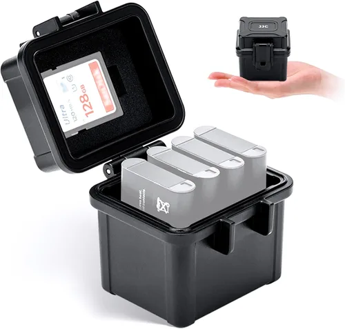 Vista 10 de JJC Organizador portátil de baterías de cámara para 2 x Canon LP-E17 LP-E12 Nikon EN-EL25 EN-EL14A Sony NP-FZ100 FW50 Fuji NP-W235 NP-W126 Batería