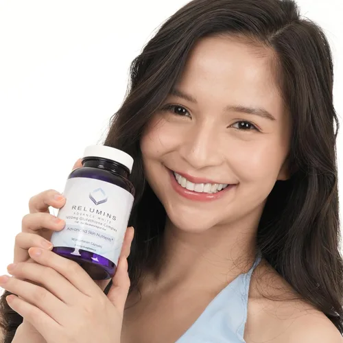 Vista 6 de Suero de blanqueamiento Relumins Advance White con complejo de glutatión, fórmula dermatológica 15× con nutrientes de la piel avanzados de 0.058