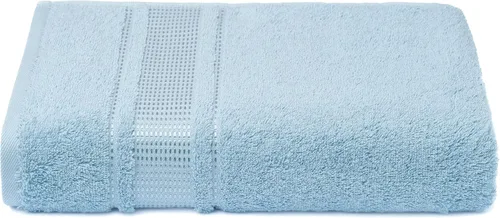 Vista 5 de Melissa Linen, Toalla de baño, 100% algodón turco para baño, toalla de ducha absorbente, de secado rápido, duradera y suave, 35 x 60 pulgadas Azul