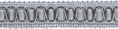 Vista 9 de Recorte trenzado de poliéster de 6.5 yardas, ribete de trenza de 0.8 in/0.79 pulgadas de diámetro, decoración de tela para coser y manualidades Beige
