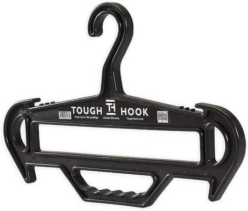 Vista 5 de Tough Hanger XL Juego de 2 Negro y Gris Fabricado en Estados Unidos
