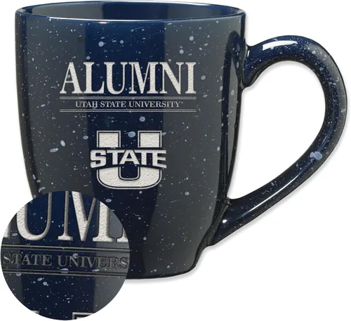 Vista 19 de Rico Industries NCAA Illinois Fighting Illini Alumni - Taza de café de cerámica moteada grabada con láser de 16 onzas