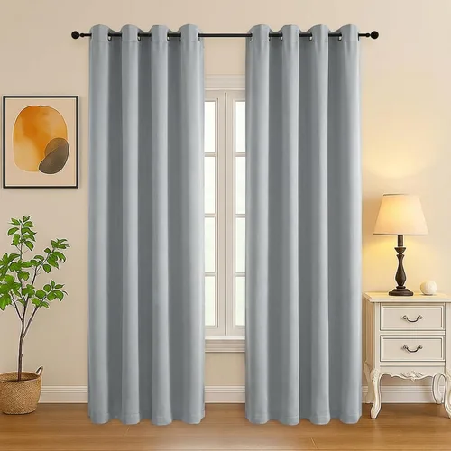 Vista 235 de Simplebrand Juego de 2 paneles de cenefa aguamarina para ventana de cocina de 14 pulgadas de largo, cortinas de oscurecimiento de habitación