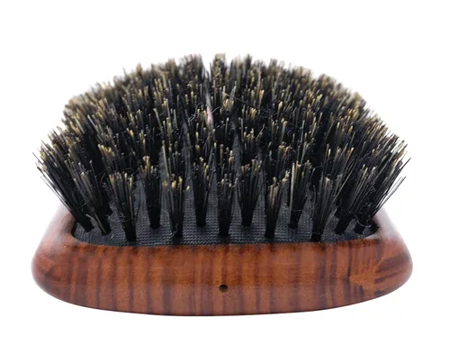 Vista 2 de Spornette Deville Cushion Paddle Brush - Cepillo de cerdas de jabalí con mango de madera, para alisar, alisar, desenredar, peinar y cepillar