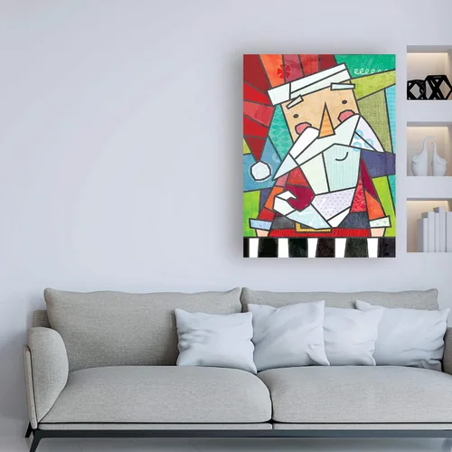 Vista 3 de Trademark Fine Art Santa vidriera de Holli Conger, 14x19