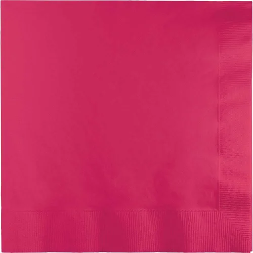 Vista 4 de Creative Converting Touch of Color - Servilletas de papel de 3 capas, 50 unidades para bebidas, color azul Bermudas, Servilleta de cena, Rosa