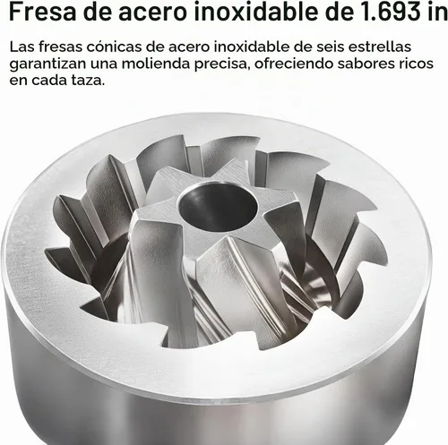Vista 2 de HiBREW Molinillo de café manual G4B, molino de aluminio de rebabas