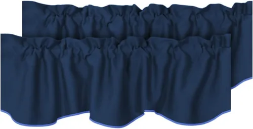 Vista 21 de H.VERSAILTEX - Cenefa de cortina opaca para ventanas de cocina, sala de estar/baño, para protección de la privacidad y decoración, con bolsillo