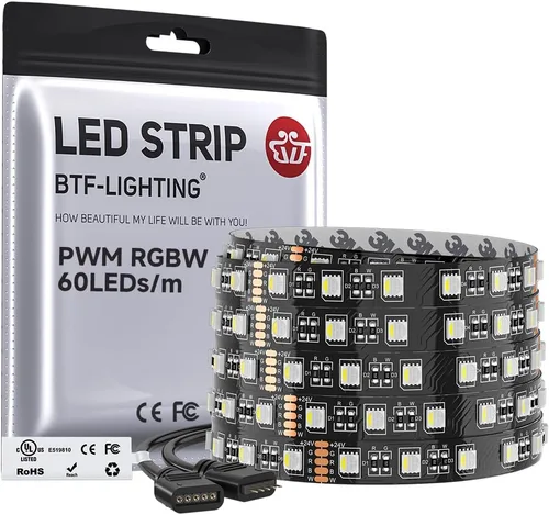 Vista 20 de BTF-LIGHTING RGBW LED Strip Cool White 16.4ft 60LED DC12V UL Listed IP30 RGB+blanco frío