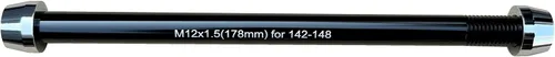 Vista 8 de Adaptador de eje pasante para entrenador de bicicleta, eje de 0.472 in, longitud múltiple de paso de rosca 1.0/1.5/1.75 M12 167-1.5