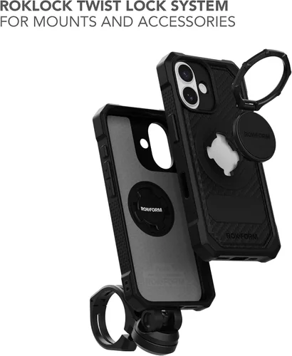 Vista 4 de Rokform Funda rígida compatible con iPhone 17, cubierta magnética (Negro)