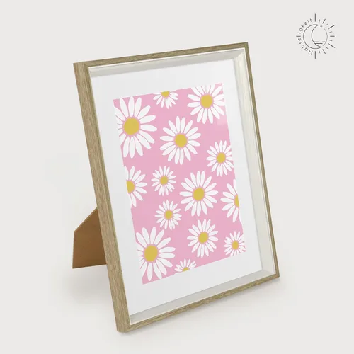Vista 4 de Habseligkeit Láminas de Arte de Pared Danés Pastel Rosa, Pósteres de Arte de Pared Boho Matisse para Exposición, Pósteres de Mercado de Flores