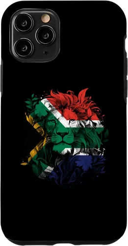 Vista 29 de South African Flag Vintage Lion South Africa Pride Leeu Case for iPhone 17