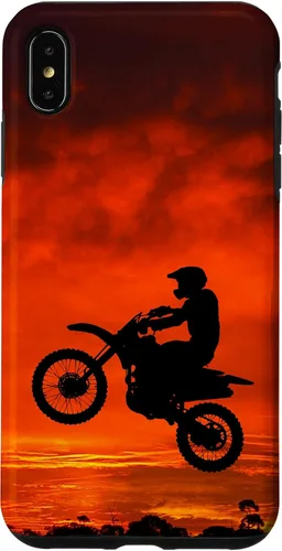 Vista 11 de Carcasa para iPhone 16 Motocross Dirt Bike Jump Sunset