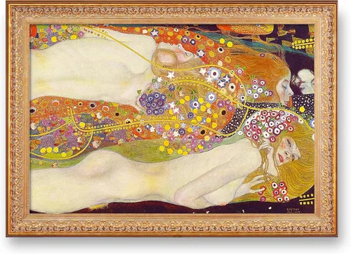 Vista 90 de A&T ARTWORK Avenue to Schloss Kammer por Gustav Klimt. Las reproducciones de arte clásico del mundo, impresiones en lienzo giclée para decoración