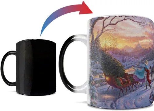 Vista 12 de Morphing Mugs Disney – Cenicienta Happily Ever After – Thomas Kinkade Studios – Una taza de cerámica que cambia de color de 11 onzas – Imagen