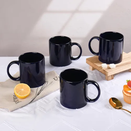 Vista 5 de BYCNZB Juego de 4 tazas de café de cerámica súper grandes de 22 onzas (cobbalto)