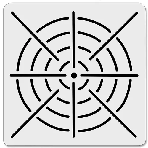Vista 4 de 5 plantillas de mandala de plástico para pintar, herramienta de punteado de mandala 8/12/16 segmentos, plantilla de pared creativa de mandalass