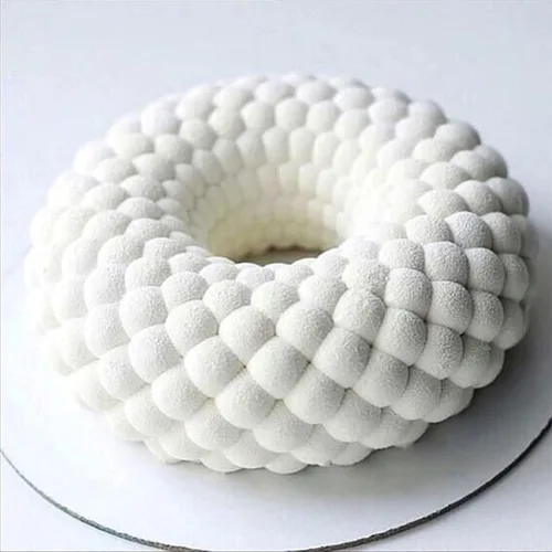 Vista 8 de Molde de silicona para mousse de pastel de 6 pulgadas, moldes redondos para hornear moldes para postres helados, pasteles de gasa, gelatina