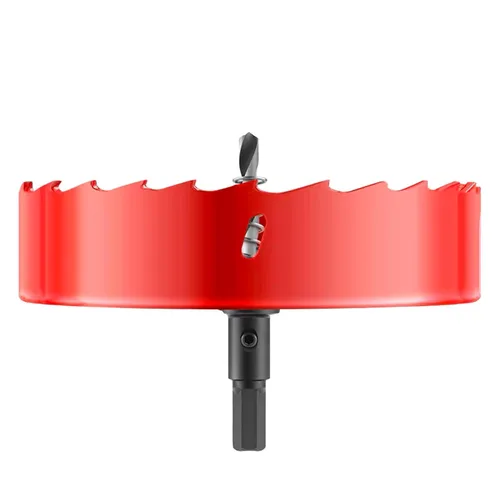 Vista 10 de Taladro de sierra de agujero de 1"/25 mm HSS bimetálica para madera, plástico y aluminio, herramienta de taladro eléctrico para perforar tablas