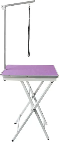 Vista 2 de Flying Pig Grooming Mini tamaño Pet Dog Mesa de aseo portátil (púrpura)