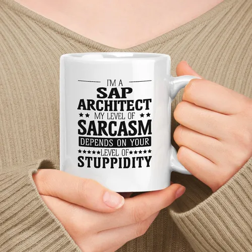 Vista 45 de Gift For Fraud Analyst - Taza de cerámica blanca de 11 oz, 15 onzas, mi nivel de sarcasmo depende de tu nivel