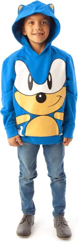 Vista 2 de Sonic The Hedgehog 3D Ears Boy's Hoodie - Blue