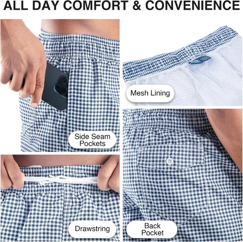 Vista 3 de Kanu Surf Mens Monaco Swim Trunks (Regular & Extended Sizes)