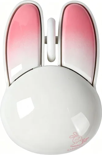 Vista 8 de Ratón inalámbrico Bluetooth con forma de conejo, pequeño, silencioso, USB, óptico, silencioso, divertido, para PC, laptop, computadora