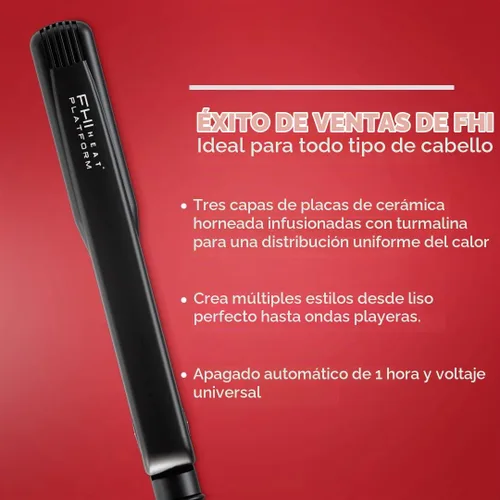 Vista 6 de FHI Heat Plancha de pelo de turmalina Platform Pro Styling 1 & 1/4