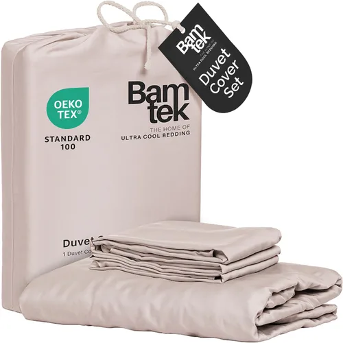 Vista 12 de Juego de funda de edredón - Funda de edredón 100% viscosa derivada de bambú, tamaño Queen, 3 piezas de funda de edredón refrescante de lujo