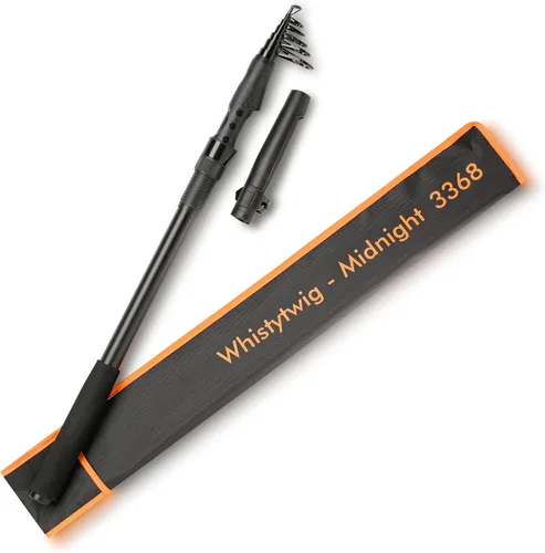 Vista 12 de Whistytwig Carbon Fiber Telescopic Fishing Rod - Portable Collapsible Design for Travel and Adventure - Versatile Saltwater and Freshwater Fishing