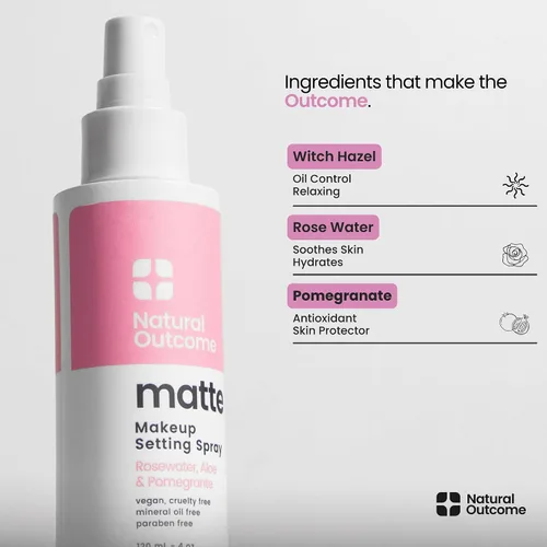 Vista 4 de Spray fijador de maquillaje mate El bloqueo matificante en la niebla de maquillaje se mantiene fresco todo el día Añade brillo a tu look