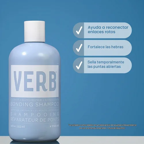 Vista 3 de VERB Champú Bonding de 12 fl oz Lavado fortalecedor del cabello para todo tipo de cabello