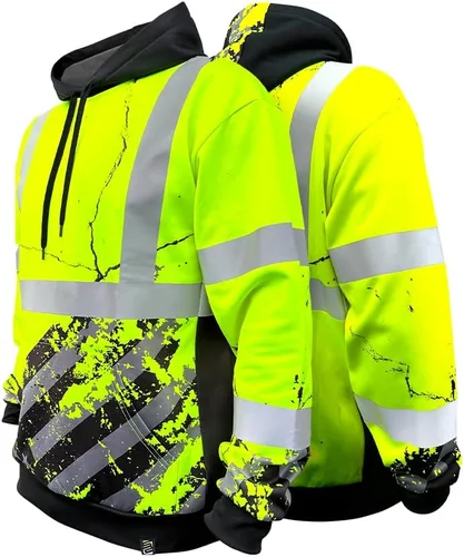 Vista 12 de SafetyShirtz SS360 ANSI Clase 3 Tipo R Sudaderas con Capucha Gráfica