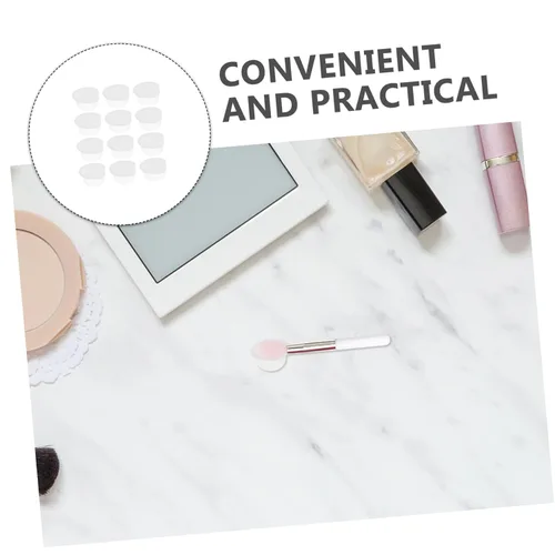 Vista 2 de Uonlytech Cubiertas protectoras para cepillos de labios Soporte de silicona para cepillos de labios Cubierta antipolvo
