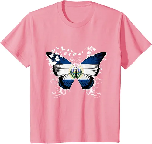 Vista 60 de Camiseta Salvadoreña Bandera El Salvador, Negro